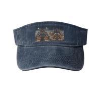 Sun protection hat for adults, summer sun visor with open top design, golf visor for men, fishing hats, navy blue, one size, navy-blue, One Size