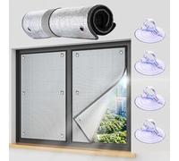 Sun Protection Heat Insulation Window Films,8mm Aluminium Foil Reflective Window Films,Blackout Privacy Glass Window Films With Suction Cups,for Sunrooms,Cars,Roofs,Silver-105×160cm(41.3 * 63in)