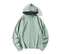 Sun Protection Hoodies Women Plus Size UV Zip Up Jacket SPF 50+ Long Sleeve Lightweight Sunscreen Coats with Pocket Soft Breathable Jacket Outdoor Hiking Walking Running 01 Army Green XXL