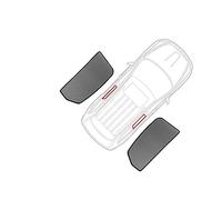 Sun Protection Magnetic Car Front And Rear Side Windows Breathable Sun Shade Car Curtain Kit For Jeep Renegade 2016-2019 (Color : Rear Windows)