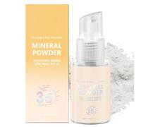 Sun Protection Scalp Hair UV Protection Hair Mineral Sun Cream Mineral Sunscreen Powder Mineral Sun Protection Setting Scalp Sunscreen Powder SPF 35 Pa++ UV Protection Natural Matt