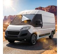 Sun Protection Windscreen Motorhome Windscreen Cover Ducato Bug Protection Tarpaulin Motorhome for Ducato Front Protection Van Windscreen Protector Aluminium Cover for Peugeot Boxer Citroën Relay X250