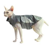Sun-Protective Cooling Breathable UV-Blocking Shirt for Cats | Ultra-Lightweight & Stretchy Fit for Sphynx, Oriental Shorthair, Devon Rex, Abyssinian & Kittens (Medium)