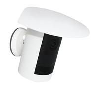 Sun Rain Shade Cover Compatible with Ring Outdoor Cam Plus, Outdoor Camera Shield Protective Case for Resistant UV, Weather-Resistant Rain Cover, Easy Installation (White)