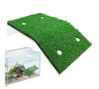 Sun Ramp Turtle Aquarium - Non-Slip Ramps with Grass Mat | for Turtles Basins Water Tank Climbing, Durable Decoration Rest Place Accessories, Stable Claw-Friendly Habit