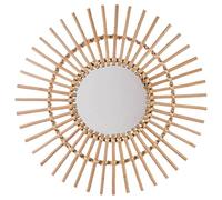 Sun rattan mirror D58