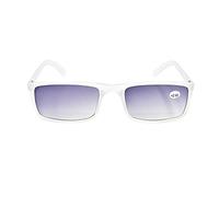Sun Readers Rectangular Retro Fashion Men's Woman's +1.0+1.5+2.0+2.5+3.0 Transparent - Black - Grey TN55SR (Transparent, 3.0, multiplier_x)