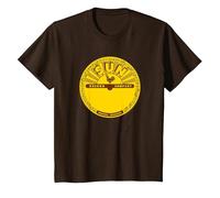 Sun Records Classic Logo T-Shirt, Youth, Brown, Large