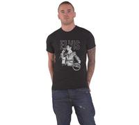 Sun Records Elvis Live Portrait T Shirt Official Unisex Black Size M