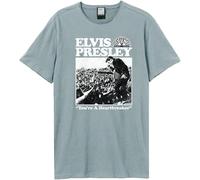 Sun Records & Elvis Unisex T-Shirt Heartbreaker Vintage Blue (S)