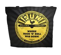 Sun Records Large Tote Bag Rock N Roll - Mid-South Products, Black