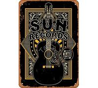 Sun Records Memphis Tennessee Vintage Tin Sign Logo 12 8 inches Advertising Eye-Catching Wall Decoration