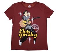Sun Records Women's Elvis Mic T-Shirt in Red | Size: Large Sun Records Red L