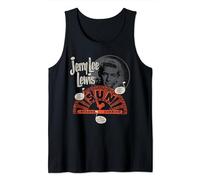 Sun Records X Jerry Lee Lewis Circle Portrait Distressed Tank Top