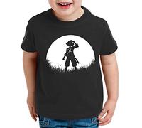Sun Rise Ruffy Zoro One Manga Kids Luffy T-Shirt Anime Piece, Kinder T-Shirt Größe:152-164 (12-14 Years), Kinder Farben:Black