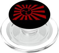 Sun Rising Japanese Illustration Mitsudomoe Taiko Drummer PopSockets PopGrip for MagSafe