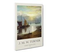 Sun Rising Through Vapour By Joseph Mallord William Turner Canvas Print | Gallery Wrapped 30mm Frame Wall Art | 20x14 inches | Ready to Hang | Classic Picture | Living Room Bedroom Lounge Office
