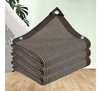 Sun Sail Shade 2m X 4m Rectangular Shade Screen Windproof Shade Net Anti-aging Shade Tarpaulin Breathable Garden/Balcony/Courtyard, Customizable Sizes,brown-3x4m