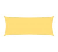 vidaXL Sunshade Sail 160 g/m² Beige 2x4.5 m HDPE, Yellow
