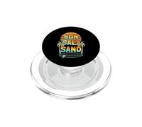 Sun Salt Sand Beach Surf Summer Vintage Design PopSockets PopGrip for MagSafe