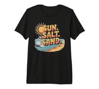 Sun Salt Sand Beach Vacation Coastal Ocean Life Premium T-Shirt