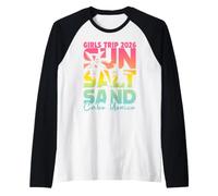 Sun Salt Sand Beach Vacation Girls Trip 2026 Cabo Mexico Raglan Baseball Tee