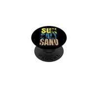 Sun Salt Sand - Family Beach Trip Palm Trees Vacation Beach PopSockets Adhesive PopGrip