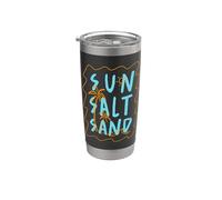 Sun Salt Sand Summer Stainless Steel Insulated Tumbler