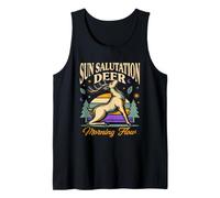 Sun Salutation Deer Morning Flow Yoga Tank Top