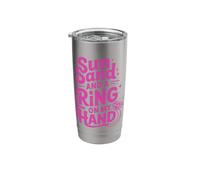 Sun Sand and a Ring on My Hand Honeymoon Stainless Steel Insulated Tumbler