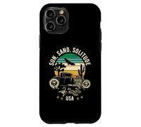 Sun, Sand, Solitude USA Hotrod Retro Style Design Case for iPhone 11 Pro