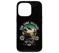 Sun, Sand, Solitude USA Hotrod Retro Style Design Case for iPhone 13 Pro