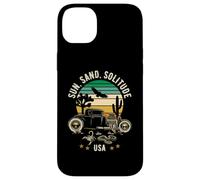 Sun, Sand, Solitude USA Hotrod Retro Style Design Case for iPhone 14 Plus