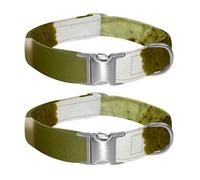 Sun-Scorched Badlands Adjustable Nylon Dog Collar for Night Safety, Medium Large Dogs