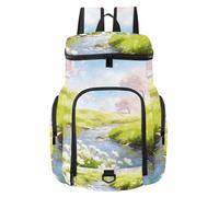 Sun-Scorched Grassland Large Capacity Gym Bag with Dedicated Shoe