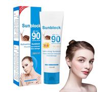 Sun Screen SPF 90+ - Snail Essence Sun Cream for All Skin Types - Body & Face Sunscreen for Outdoor & Beach - Ultra Light Sun Protection - Waterproof Sun Lotion, Blocks UVA + UVB Rays (100ml)