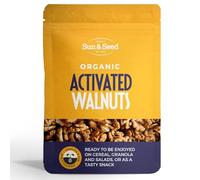 Sun & Seed Activated Organic Walnuts 200g - Soaked & Dried with Sea Salt - Enhanced Nutrient Absorption & Digestibility - Mild, Buttery Flavor - Perfect for Snacking, Baking & Salads