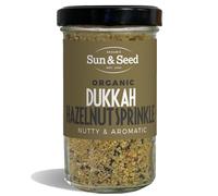 Sun & Seed Organic Dukkah Hazelnut Sprinkle (120g) - Vegan Nutty Spice Blend - Made from Organic Ingredients - Ideal for Dips, Salads and Veggies