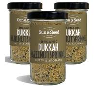 Sun & Seed Organic Dukkah Hazelnut Sprinkle (120g x 3) - Vegan Nutty Spice Blend - Made from Organic Ingredients - Ideal for Dips, Salads and Veggies