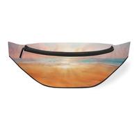 Sun Setting Beach Waist Bag Pack for Women Men Kids Girls Boys Fanny Pack Bumbags Pouch Purses Belt Bag for Travel Sport Running