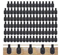 Sun Shade Clips, Shade Fabric Clips, Tarp Gripper for Garden Nets, Windproof Awning Clamp Grip, Pack of 100, Reusable Mounting Clamps for Sun Protection Net, Garden, Anti Bird