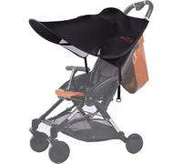 Sun Shade Cover Universal Baby Sunshade UPF 50 Adjustable Sun Shade Canopy Pram Buggy Sun Protection Cover Infant Stroller Awning Sun Shield Windproof Anti-UV Umbrella Canopy for Pushchair