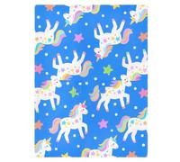 Sun Shade for Baby Strollers Black Out Stroller Netting,Protects from Dust and Snow Cute Cartoon White Rainbow Unicorns