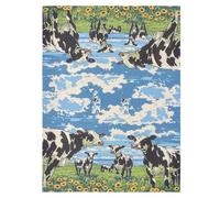 Sun Shade for Baby Strollers Breathable Stroller Shade Extender,Travel Accessories Cows on The Prairie Cartoon Anime