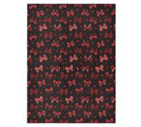 Sun Shade for Baby Strollers Windproof Stroller Blackout Cover Protects from Dust and Snow Valentines Plaid Ribbon Bow Hearts Red Black