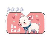 Sun Shade For Car Be Kind: A Heartwarming Message From The Pig Car Windshield Sunshade Sun Shade For Car Window Window Sun Shade For Car(76x140cm)