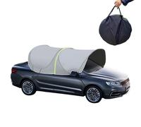 Sun Shade for Car, Car Tent Umbrella (Foldable), Cool Down Temperature + Drop by 30°C, Large Coverage: 345×275cm, Easy Carry & Install, for Camping/Travel/Outdoor,Silver