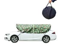 Sun Shade for Car, Car Tent Umbrella (Foldable), Cool Down Temperature + Drop by 30°C, Large Coverage: 345×275cm, Easy Carry & Install, for Camping/Travel/Outdoor,Green