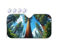 Sun Shade For Car Sequoia Forest: Majestic Trees Under Blue Sky Car Windshield Sunshade Sun Shade For Car Window Window Sun Shade For Car(70x130cm)