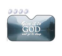 Sun Shade For Car Trust In God For Peaceful Sleep Car Windshield Sunshade Sun Shade For Car Window Window Sun Shade For Car(76x140cm)